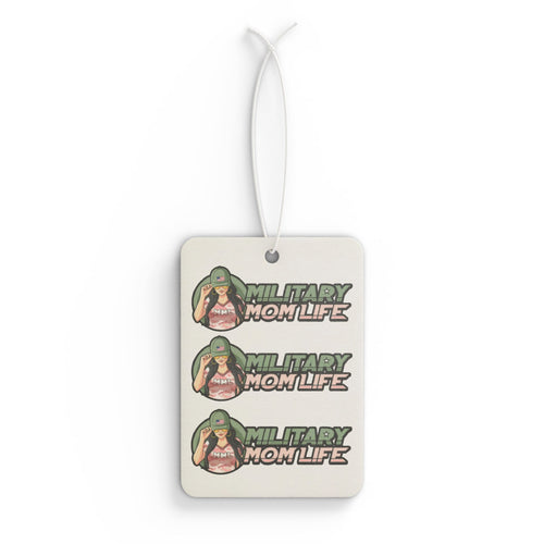Military Mom Life Car Air Freshener — Patriotic Salute Scented Air Freshener