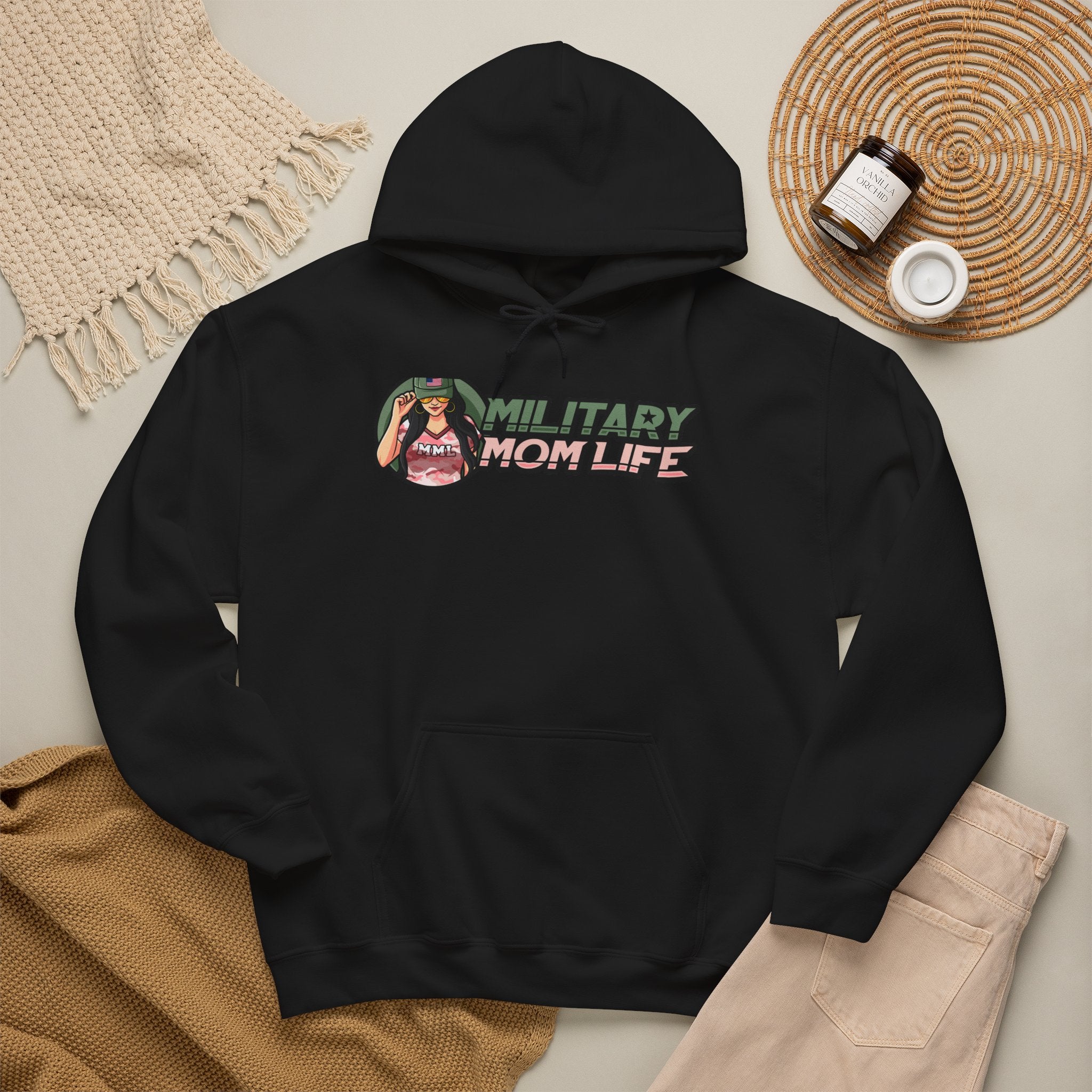 Military Mom Life Unisex Heavy Blend™ Hooded Sweatshirt