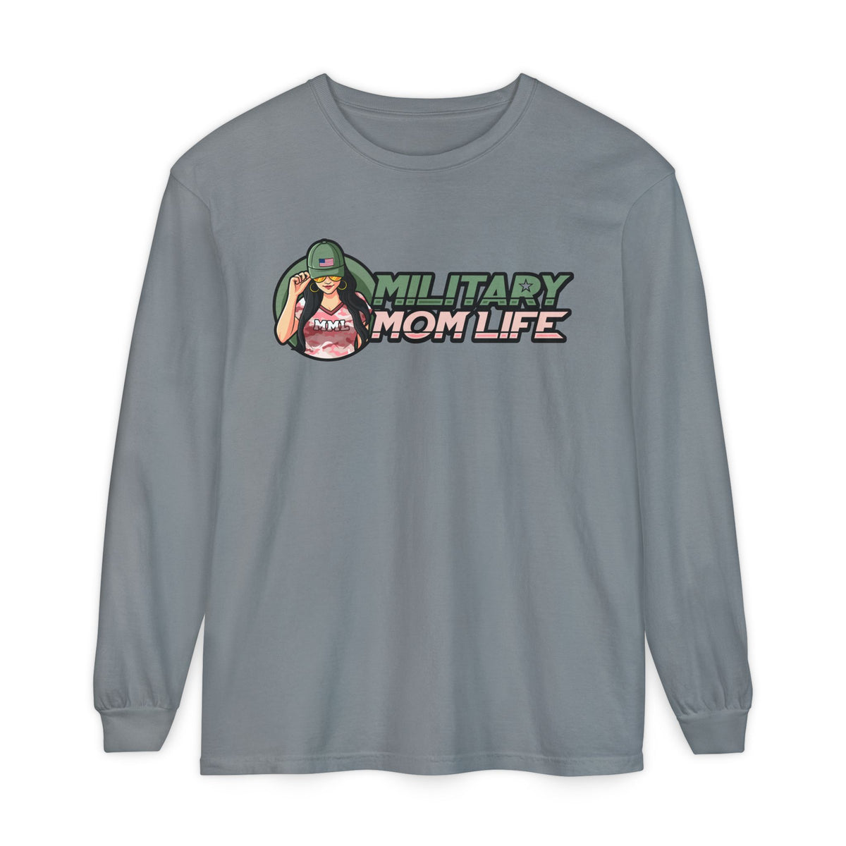 Military Mom Life Long Sleeve Tee
