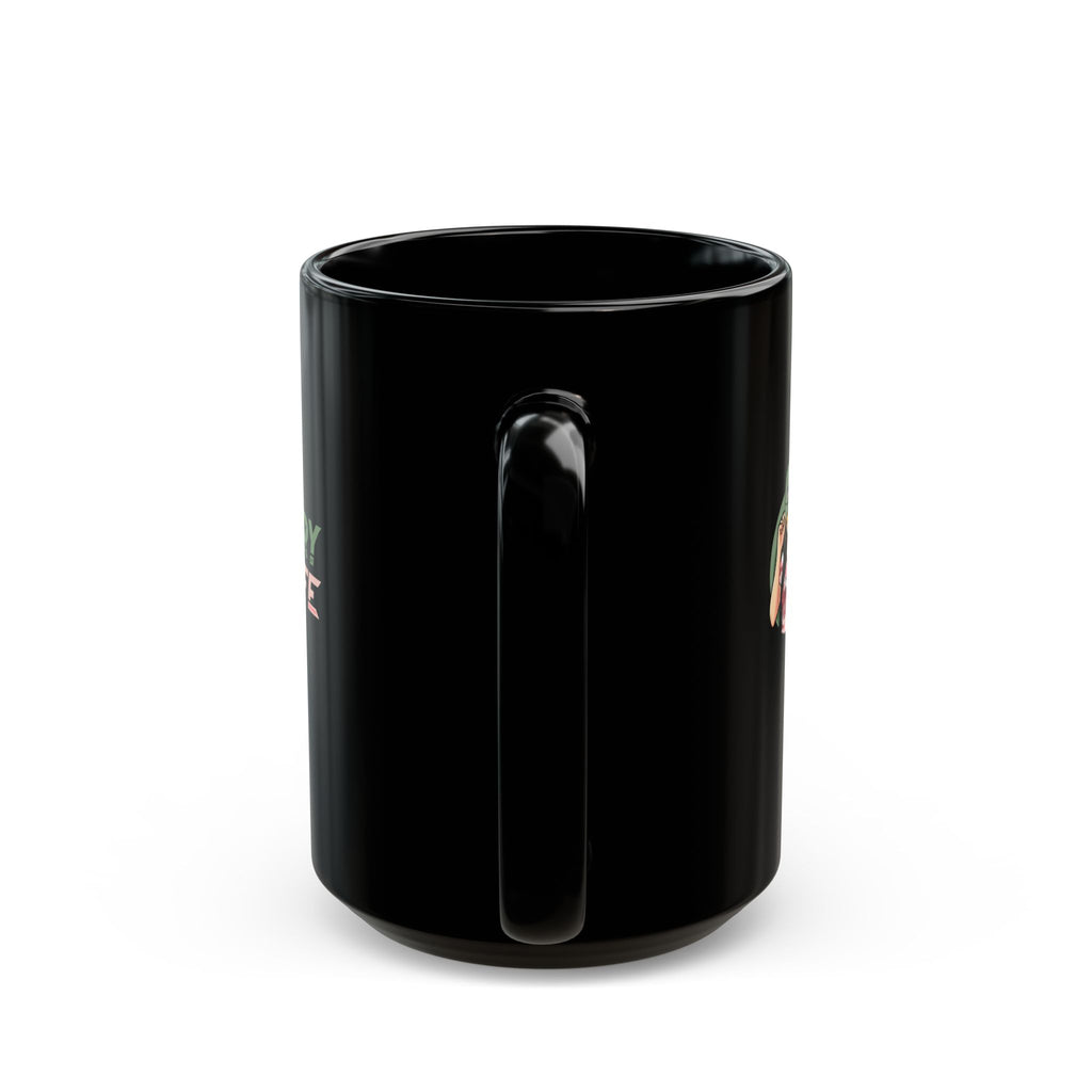 Military Mom Life Black Mug — 11oz/15oz Coffee Cup