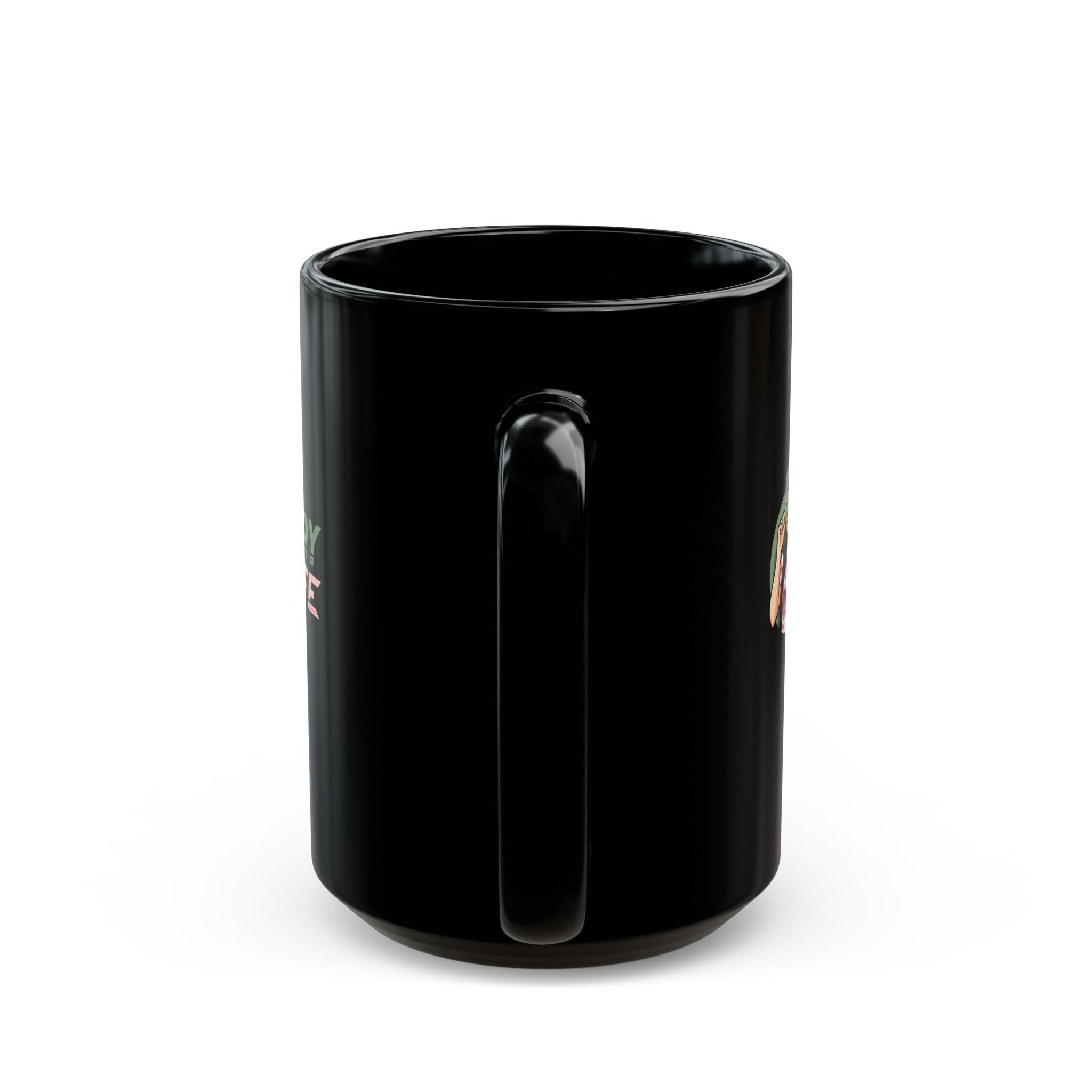 Military Mom Life Black Mug — 11oz/15oz Coffee Cup
