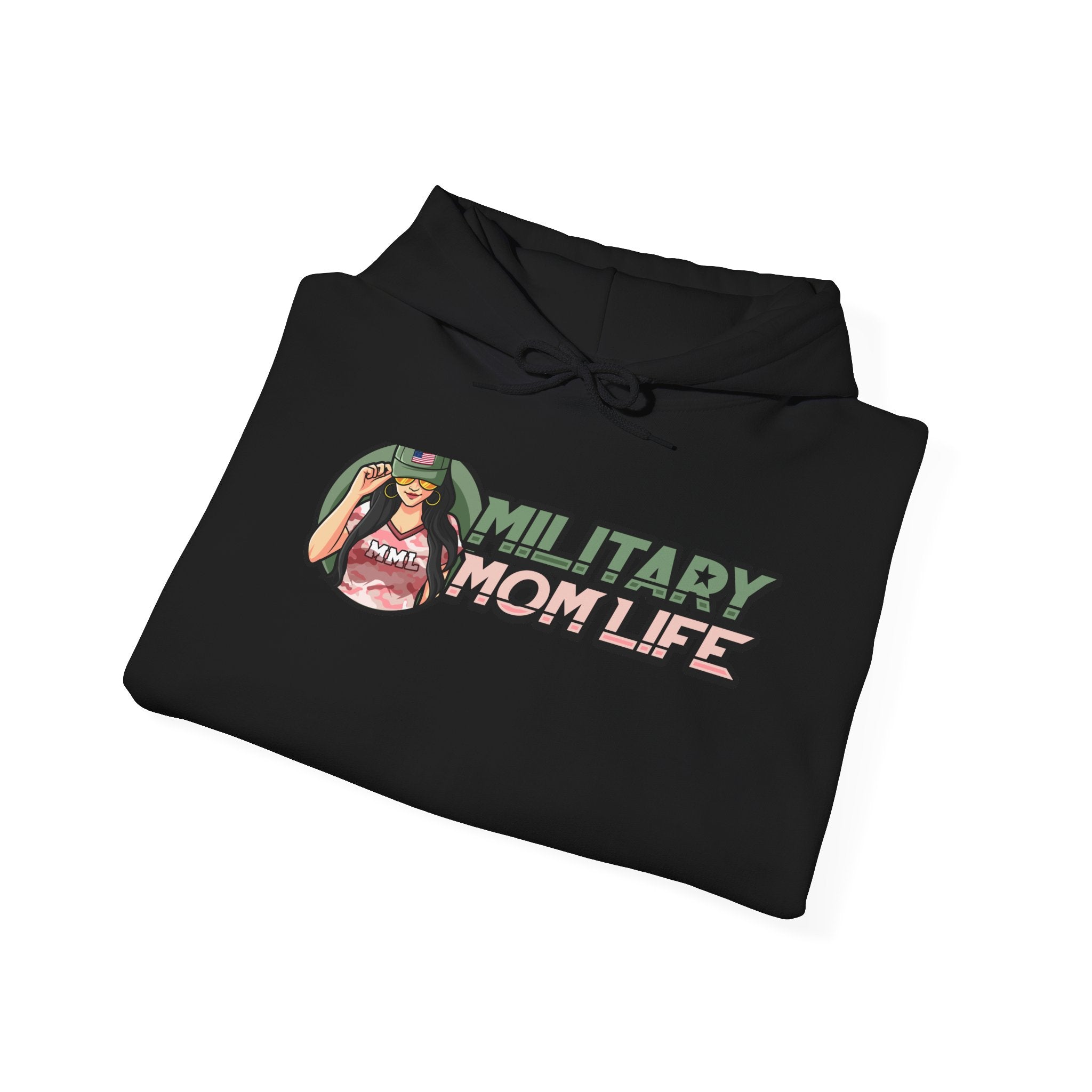 Military Mom Life Unisex Heavy Blend™ Hooded Sweatshirt