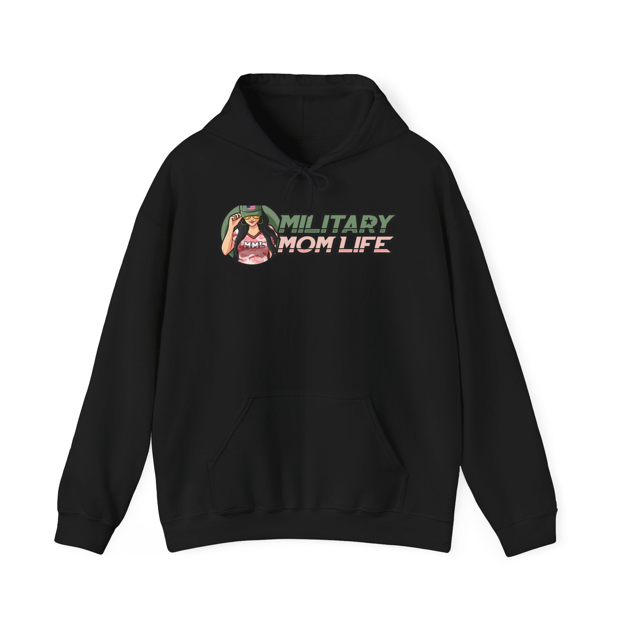 Military Mom Life Unisex Heavy Blend™ Hooded Sweatshirt