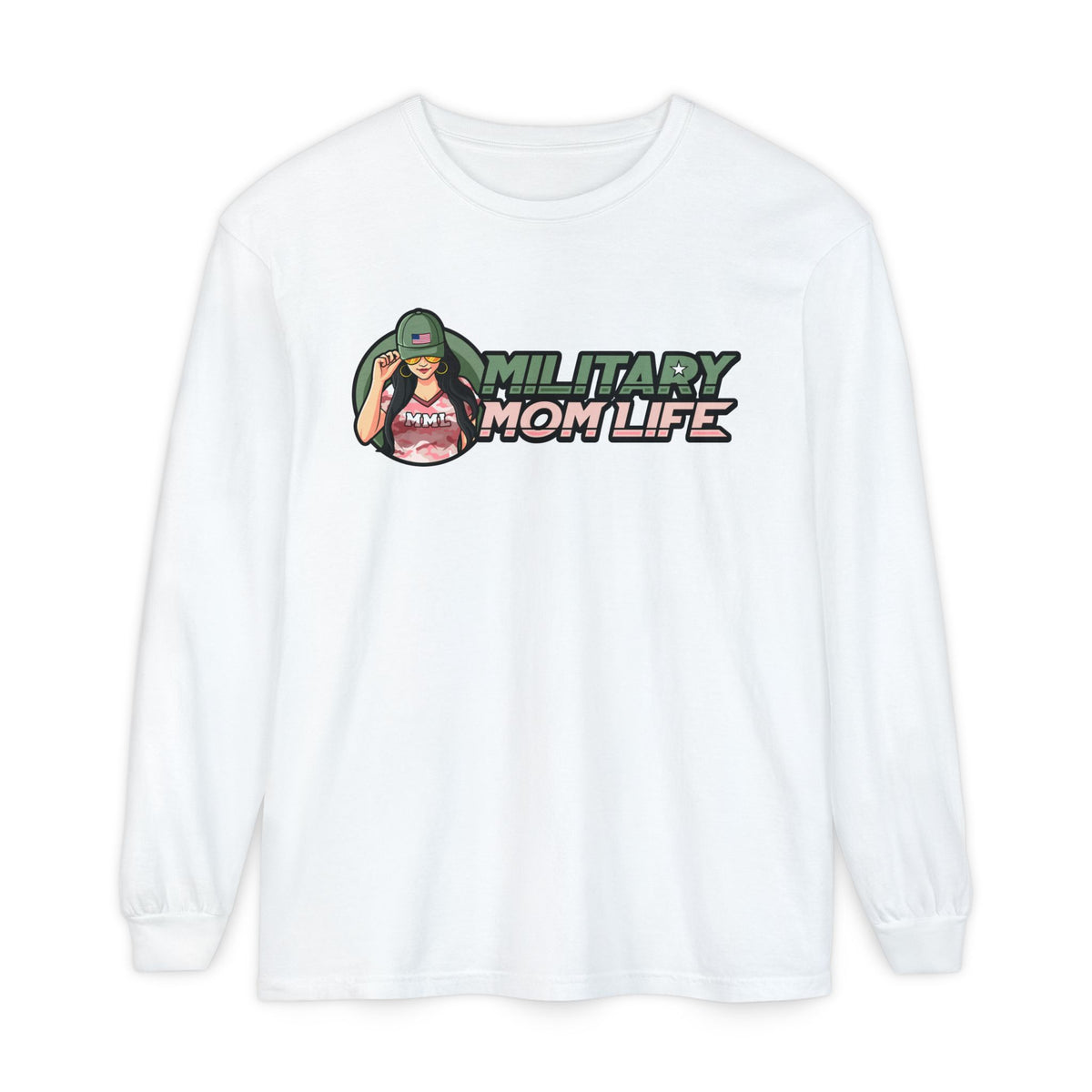 Military Mom Life Long Sleeve Tee
