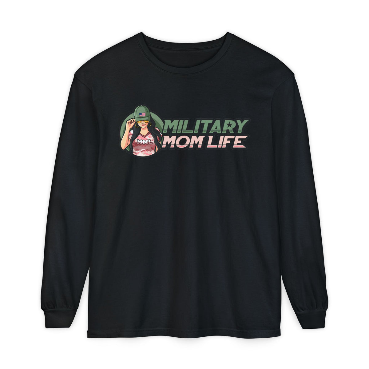 Military Mom Life Long Sleeve Tee