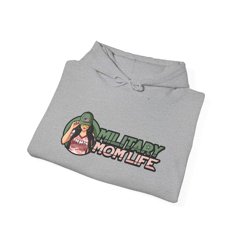Military Mom Life Heavy Blend™ Hooded Sweatshirt