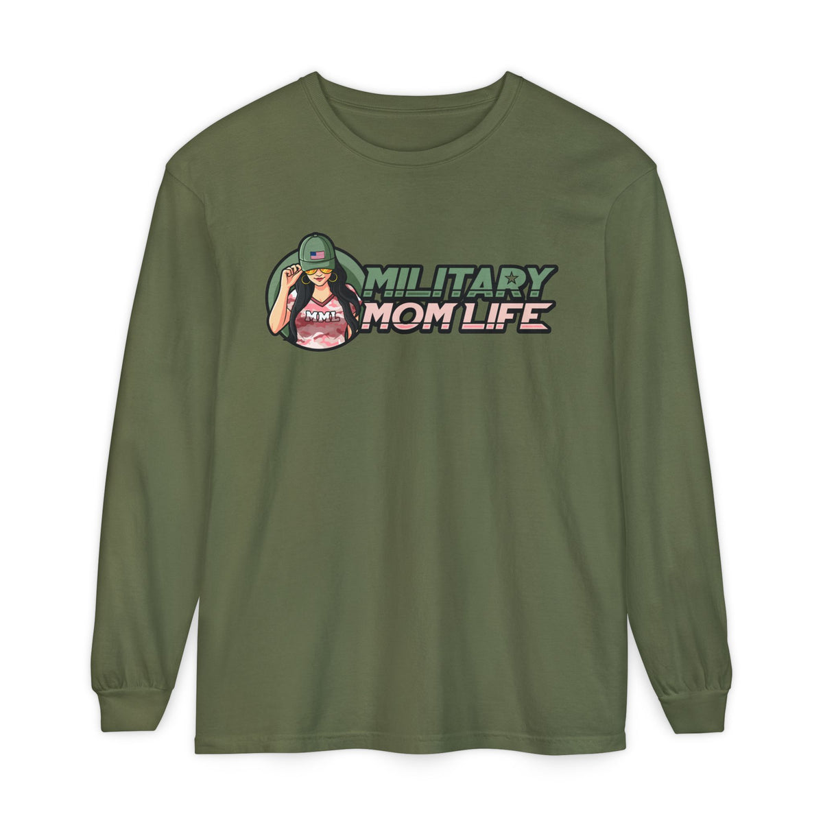 Military Mom Life Long Sleeve Tee