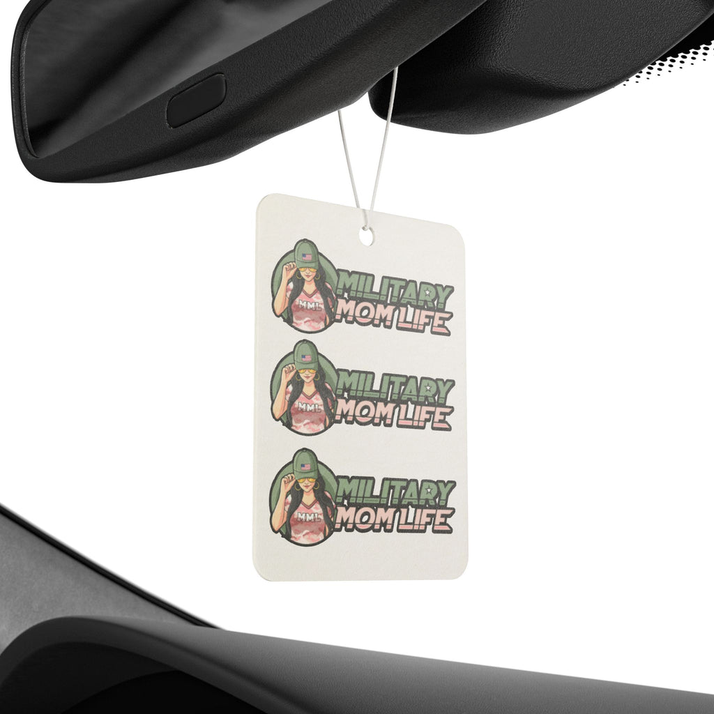 Military Mom Life Car Air Freshener — Patriotic Salute Scented Air Freshener